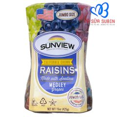 Nho Khô Sunview Raisins Mỹ 425gr