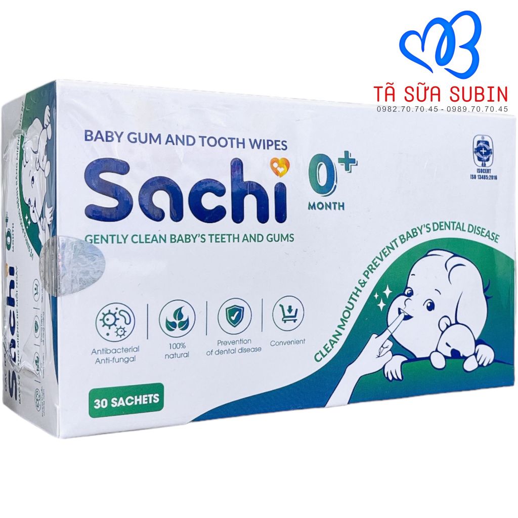 Gạc răng miệng Sachi 30 miếng