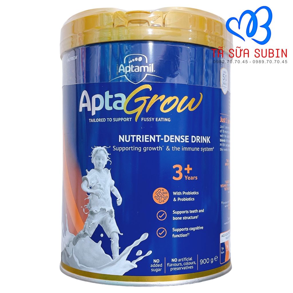 Sữa Aptamil Aptagrow 3+ Nội Địa Úc 900gr Cho Bé Từ 3 Tuổi