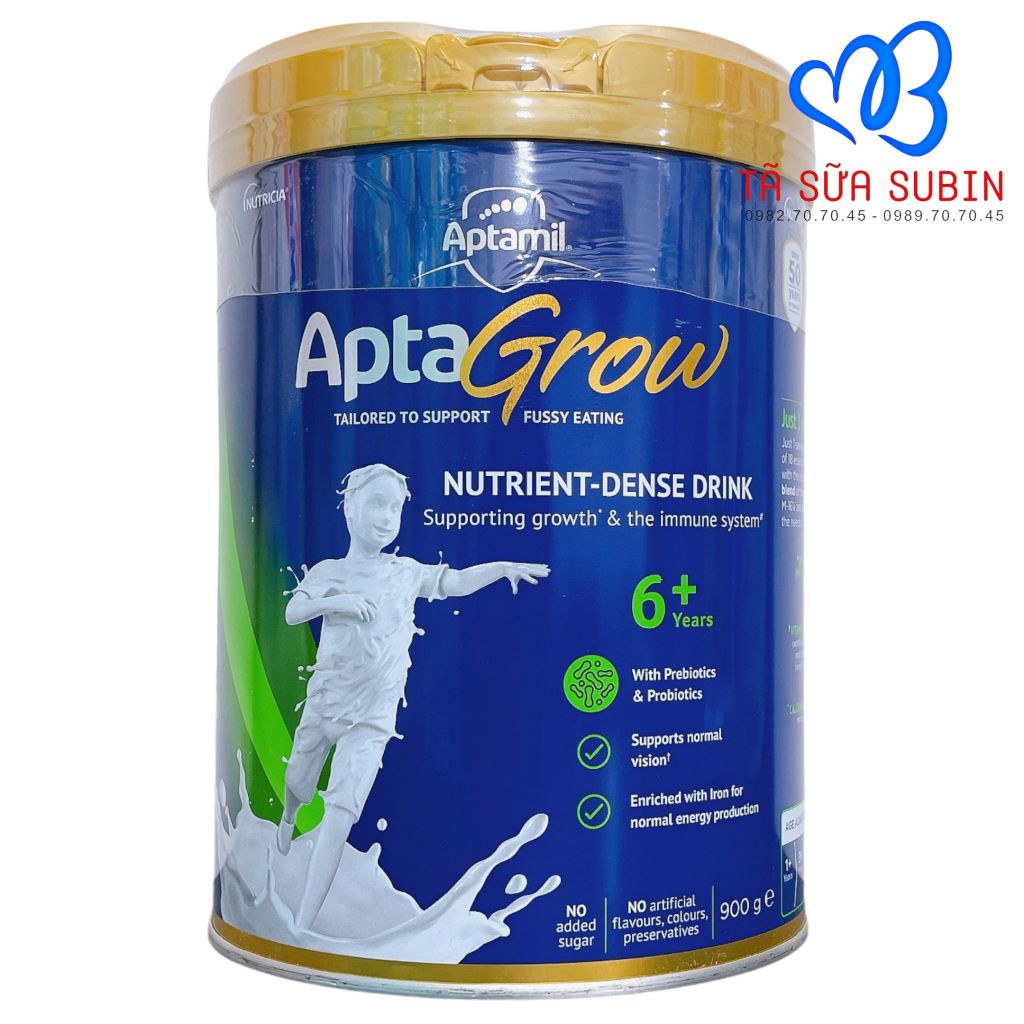 Sữa Aptamil Aptagrow 6+ Nội Địa Úc 900gr Cho Bé Từ 6 Tuổi