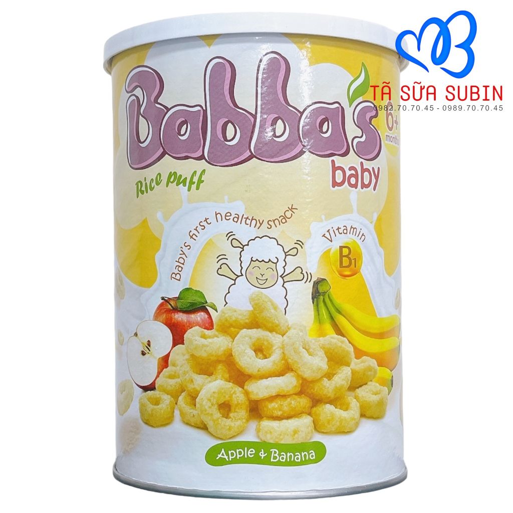 Bánh Gạo Babba’s Baby Malaysia Vị Việt Quốc 45g Bé Từ 6 Tháng