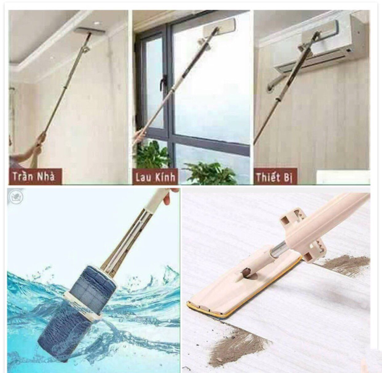 Cây lau nhà tự vắt thông minh