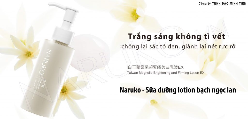 SỮA DƯỠNG ẨM TRẮNG DA BẠCH NGỌC LAN NARUKO 120mL
