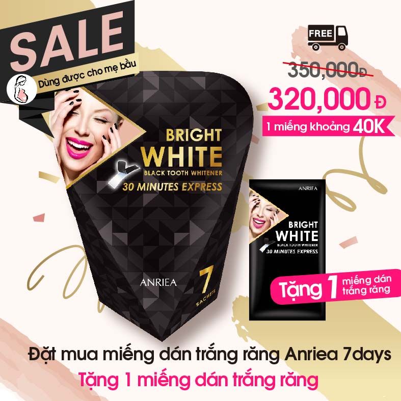 hộp 7days * 1 - TẶNG 1 miếng dán trắng răng