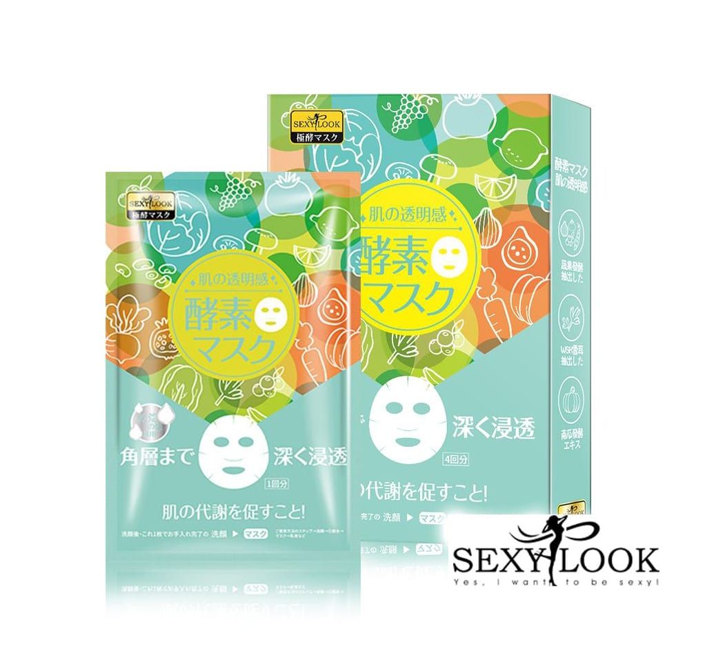 Mặt Nạ Lên Men Cấp Ẩm SEXYLOOK Dành Cho Ban Đêm - Hộp 4 Miếng