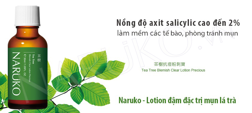 TINH CHẤT CHẤM MỤN TRÀM TRÀ NARUKO 30mL