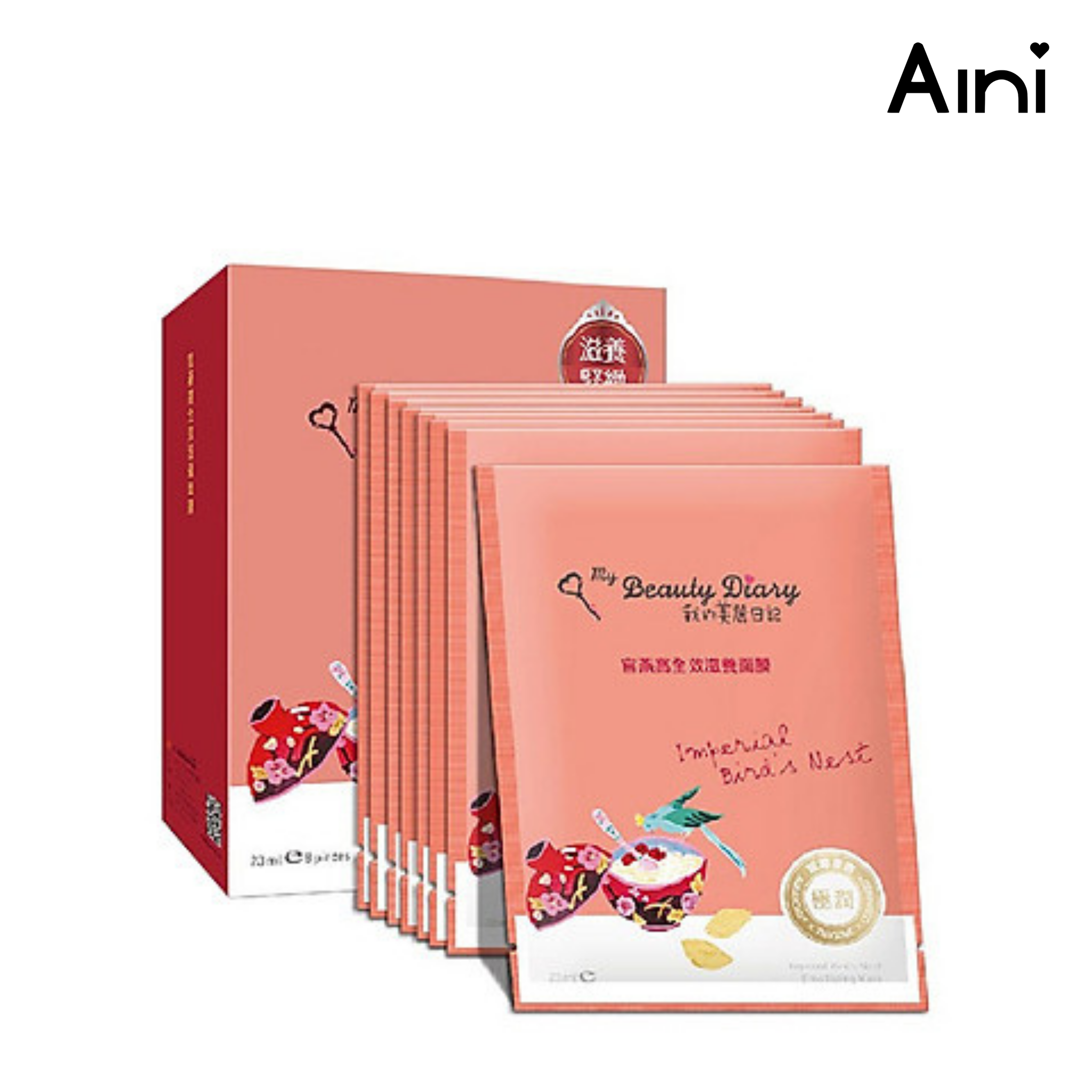 Mặt Nạ My Beauty Diary Tổ Yến Đỏ - Imperial Bird's Nest ( Hộp 8 Miếng )