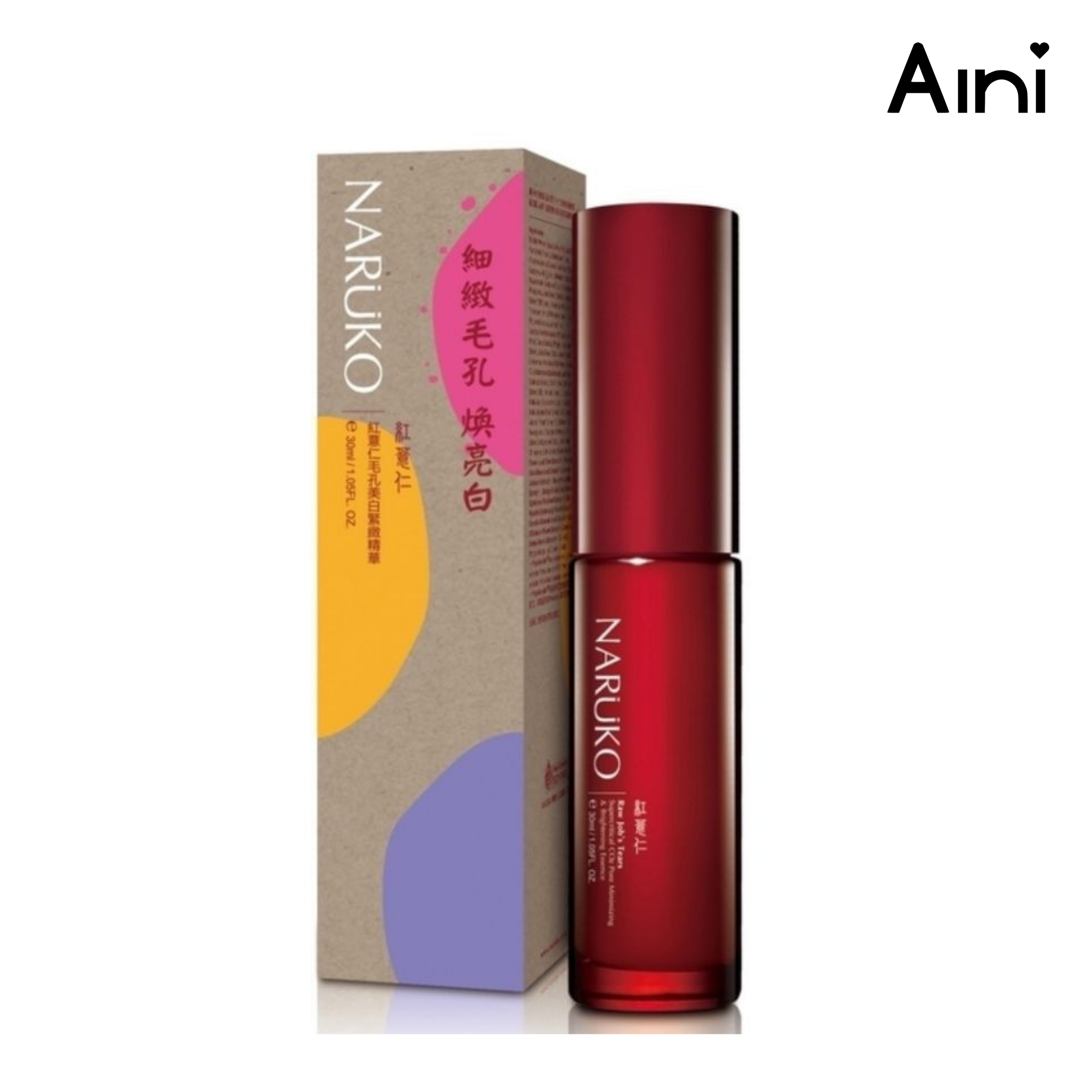 Tinh Chất Ý Dĩ Nhân Đỏ Trắng Sáng NARUKO - 30mL