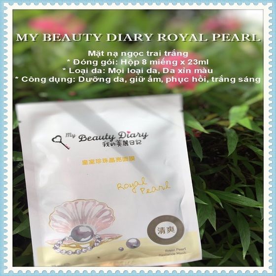Mặt Nạ My Beauty Diary Ngọc Trai Trắng - Royal Pearl ( Hộp 8 Miếng )
