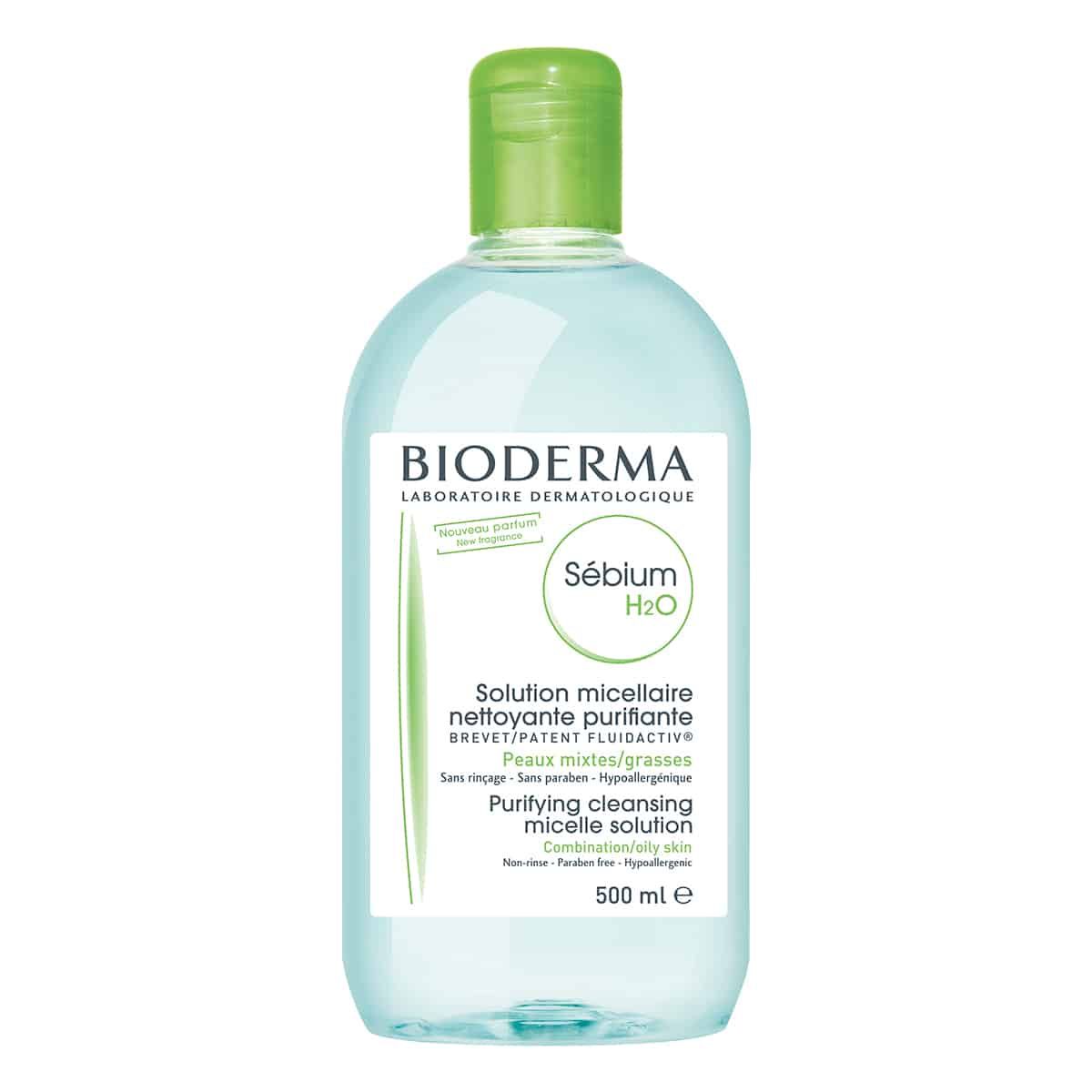 Nước Tẩy Trang Dành Cho Da Dầu - Nhờn - Mụn BIODERMA Sébium H20 Xanh (500ml)