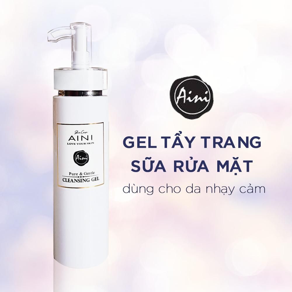 Gel Tẩy Trang Sữa Rửa Mặt 2in1 AINI Công Nghệ Độc Quyền Đài Loan