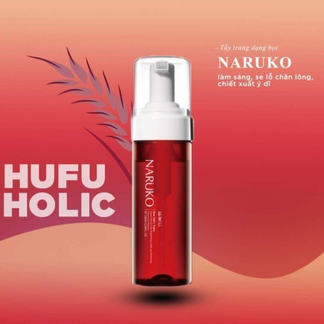 Sữa Rửa Mặt Tạo Bọt Tẩy Trang Ý Dĩ NARUKO 150mL