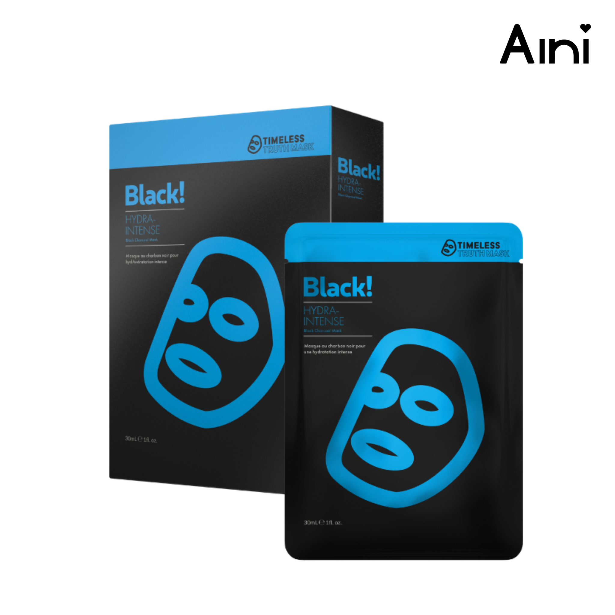 Mặt Nạ Timeless Truth Mask Than Đen Hoạt Tính Chống Khuyết Điểm - Anti Imperfection Black Charcoal Mask (30ml/miếng) - XANH DƯƠNG