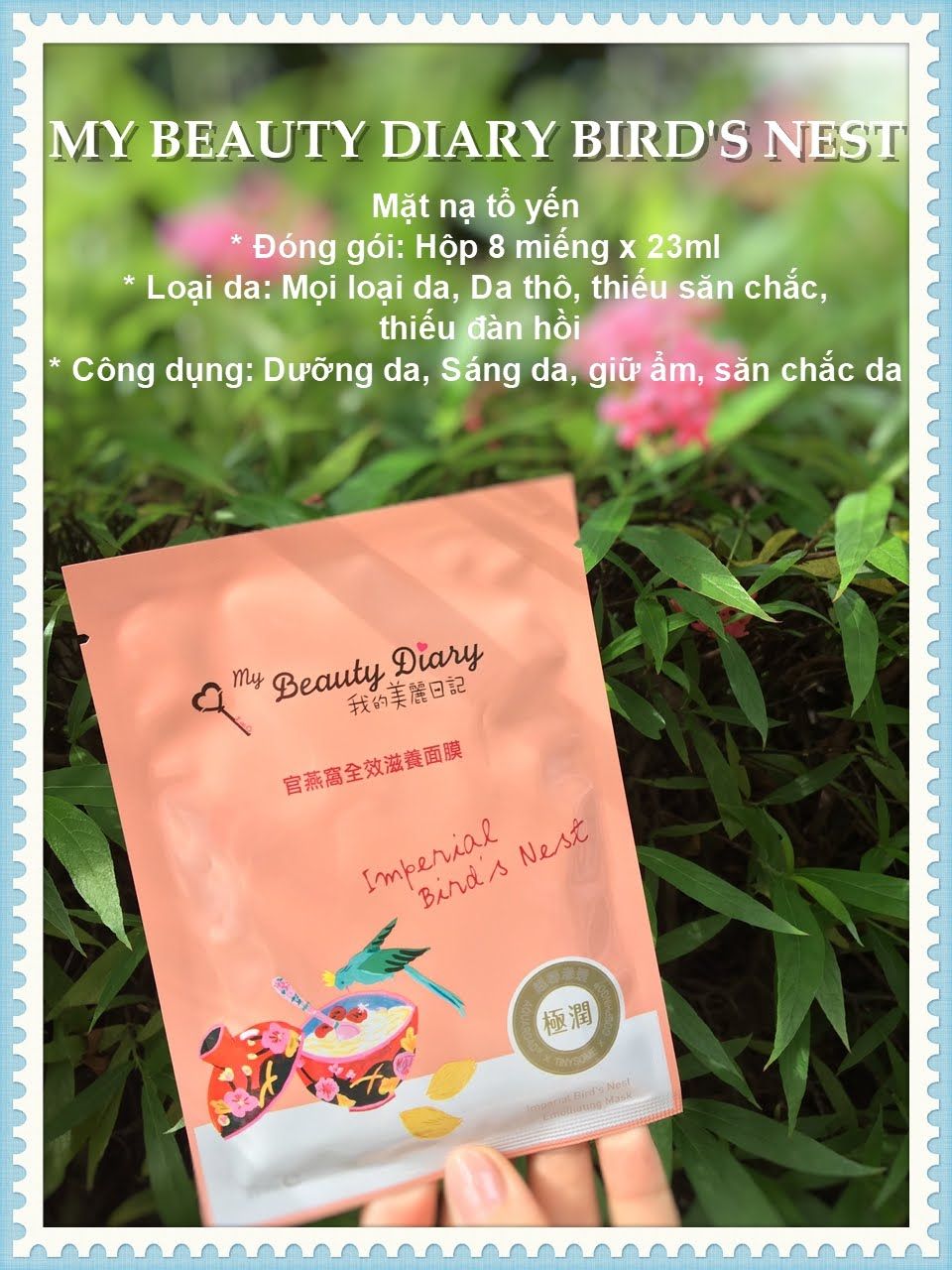 Mặt Nạ My Beauty Diary Tổ Yến Đỏ - Imperial Bird's Nest ( Hộp 8 Miếng )