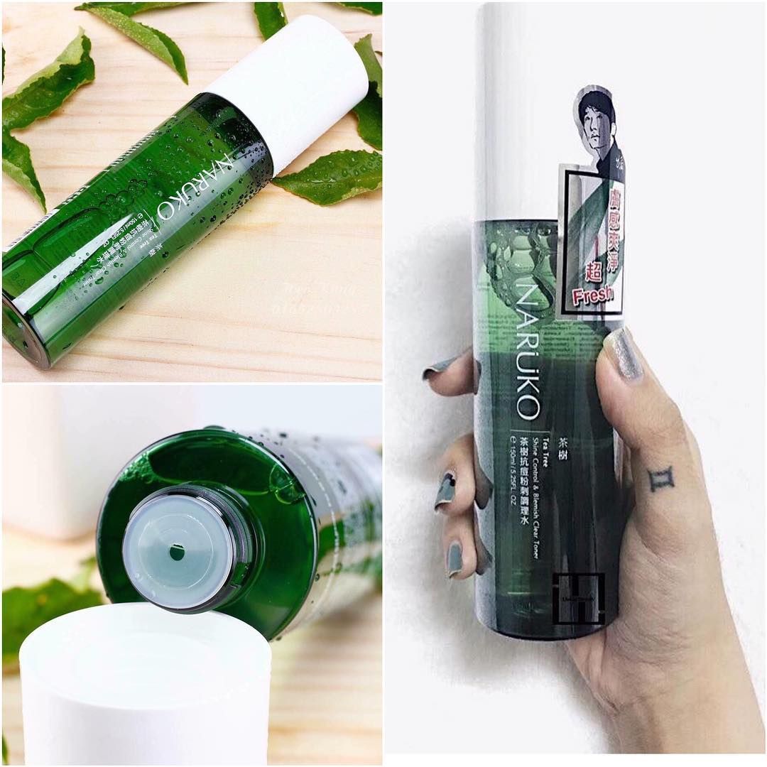 Nước Hoa Hồng Tràm Trà NARUKO - Tea tree shine control and blemish clear toner 150ml