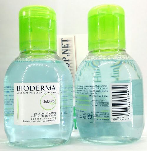 Nước Tẩy Trang Dành Cho Da Dầu - Nhờn - Mụn BIODERMA Sébium H20 Xanh (100ml)
