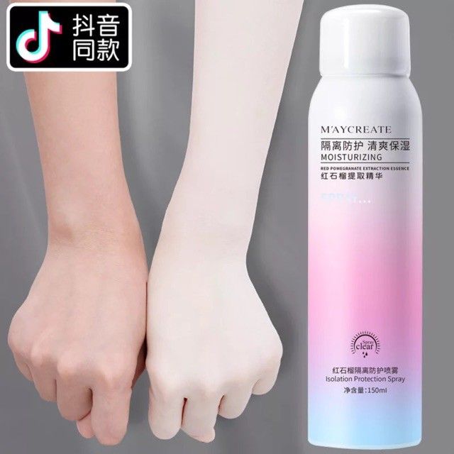 Xịt Chống Nắng Trắng Da Maycreate 150ml.