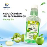 Nước súc miệng làm sach toàn diện hương trái cây OKAMULA Fresh Effect & Total Care 230ml