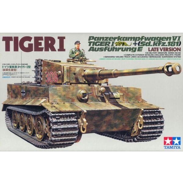  German Tiger I Late Version 1/35 - Tamiya 35146 