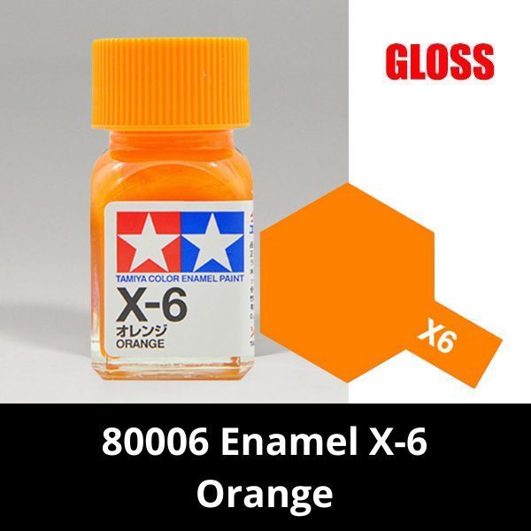 Tamiya Peinture Acrylique 10ml Orange X6