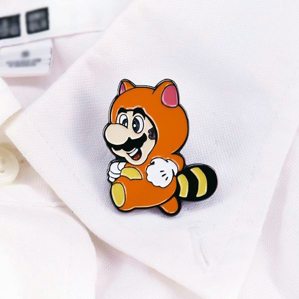  Huy hiệu ghim cài áo hình nhân vật Mario Tanooki Suit 