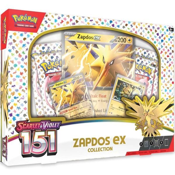  PB180 Pokemon TCG Scarlet & Violet 151 Collection Zapdos ex 