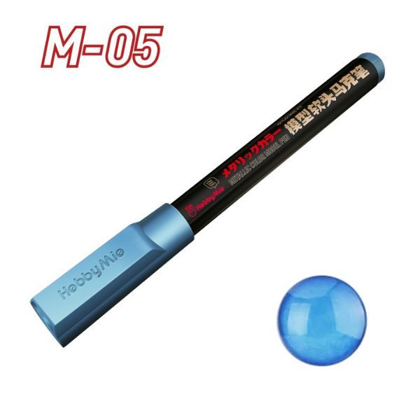  Bút sơn mô hình Water Based Soft Tip Marker Metallic Color Hobby Mio - M05 Metal Blue 