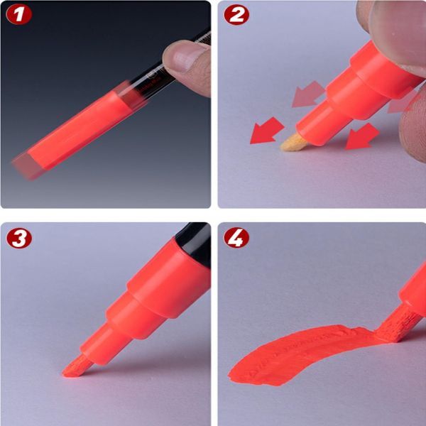  Bút sơn mô hình Water Based Matt Color Marker Hobby Mio - MF05 Fluorescent Orange 