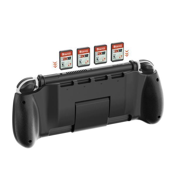  Hand Grip cho Nintendo Switch OLED V1 V2 có đựng băng đế dựng - DOBE TNS-1146 