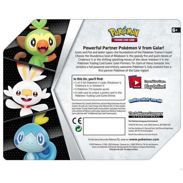  PT65 - Thẻ bài Pokemon Galar Partners Tin - Inteleon V 