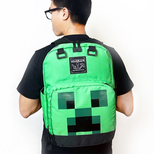  Ba lô Minecraft Creeper đựng cặp sách, Laptop 