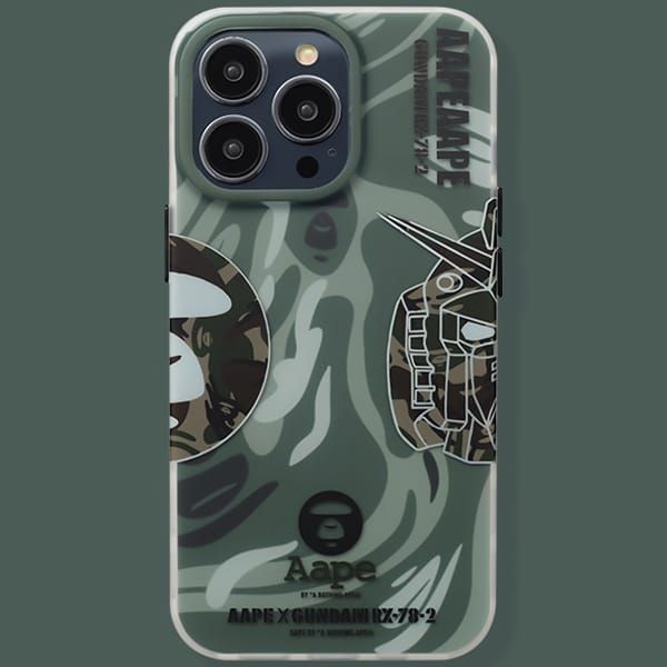  Case ốp cho iPhone 14 Pro hình Gundam x Aape 