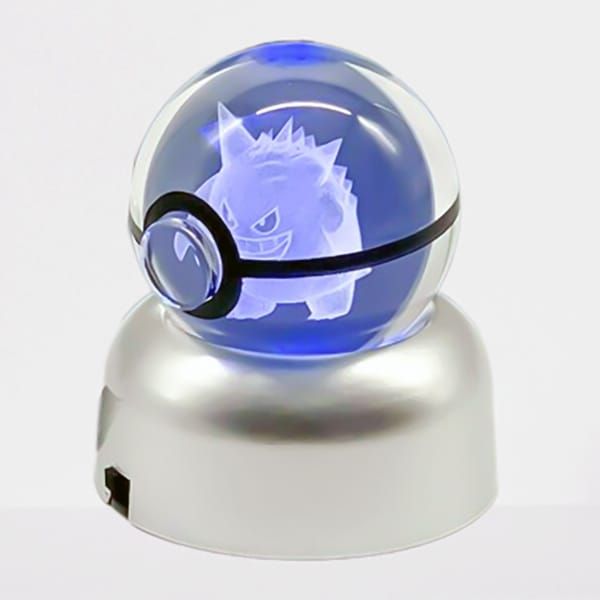  Đèn LED RGB trang trí hình quả cầu PokeBall Pokemon 