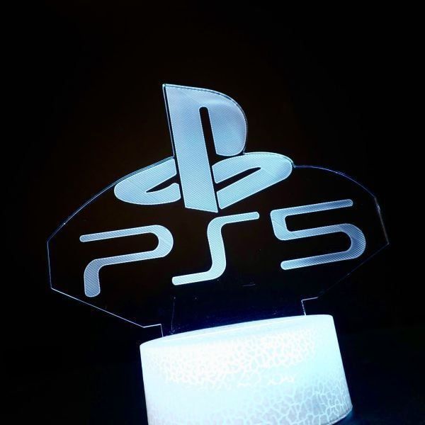  Đèn LED 3D RGB trang trí bàn Gaming PlayStation tặng kèm remote 