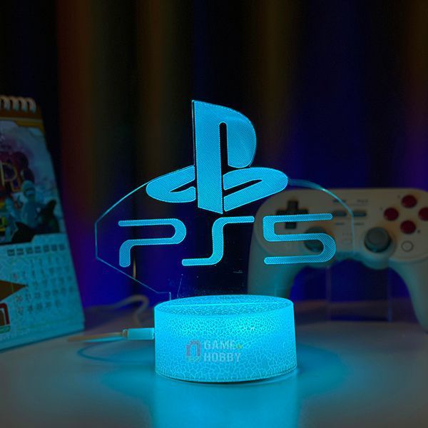  Đèn LED 3D RGB trang trí bàn Gaming PlayStation tặng kèm remote 