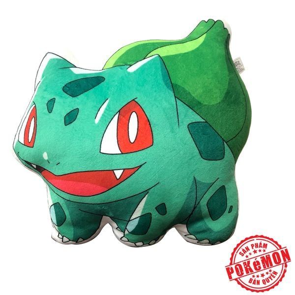  Gối Pokemon Bulbasaur - Fushigidane - Đồ chơi Pokemon chính hãng 