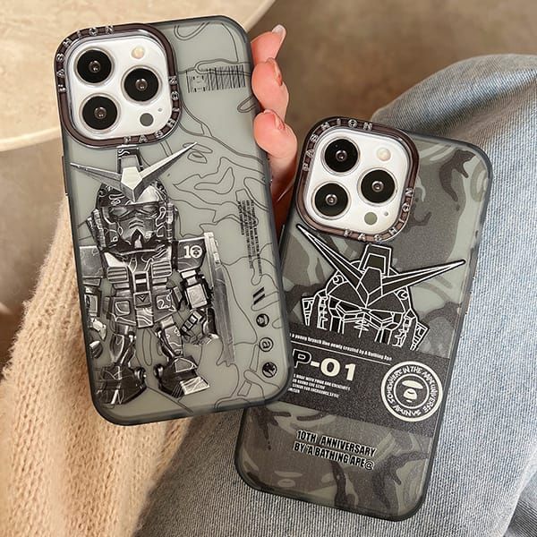  Case ốp Gundam RX-78-2 APE cho iPhone 15/Plus/Pro/Pro Max 