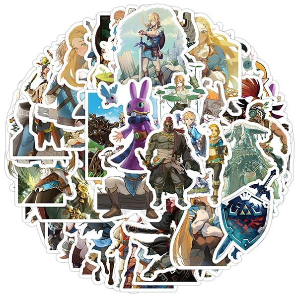  Hình dán Sticker tổng hợp The Legends of Zelda 50 cái ngẫu nhiên 