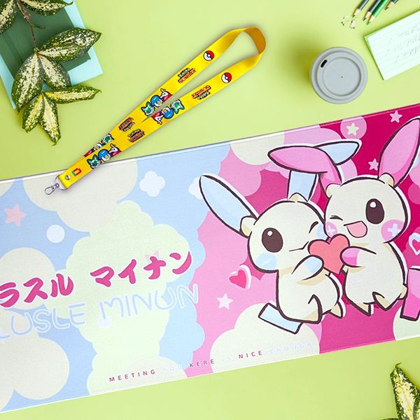  Lót chuột Gaming Pokemon Chibi cao cấp Plusle Minun 