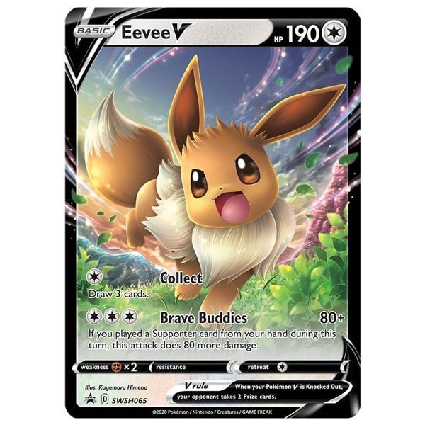  PT75 - Thẻ bài Pokemon V Powers Tin - Eevee V (Lite Ver) 