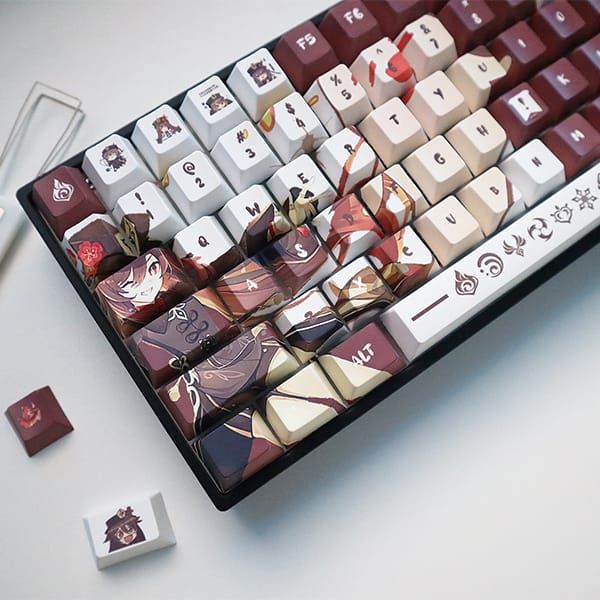  Bộ Keycap bàn phím cơ Genshin Impact Hu Tao Full Set 