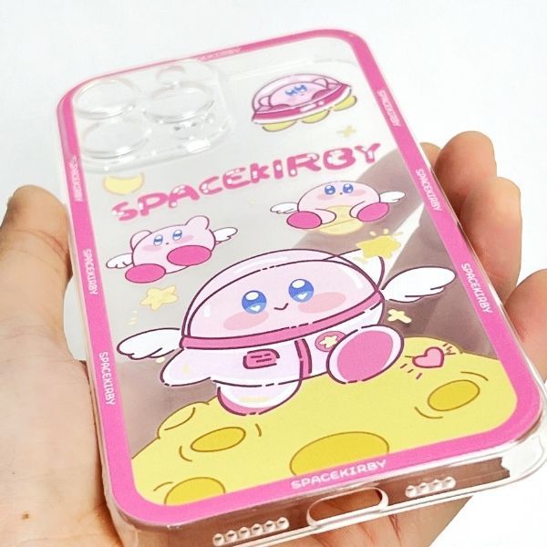  Case điện thoại Space Kirby bằng nhựa cho iPhone 13/Pro/Pro Max 