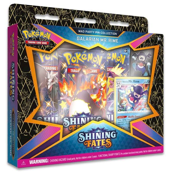  PB134 - Pokemon TCG Shining Fates Mad Party Pin Collection - Galarian Mr. Rime 
