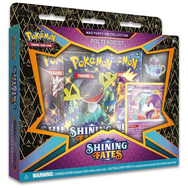  PB135 - Pokemon TCG Shining Fates Mad Party Pin Collection - Polteageist 