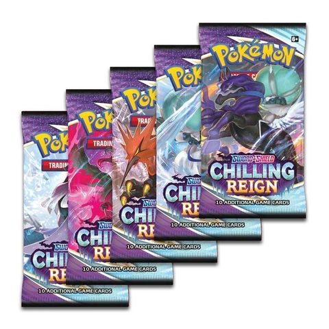 Thẻ bài Pokemon TCG Sword & Shield Chilling Reign Booster Pack chính hãng