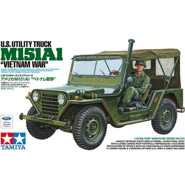  Mô hình xe Jeep U.S. Utility Truck M151A1 Vietnam War 1/35 - Tamiya 35334 