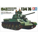  Russian T34/76 Tank 1943 Production 1/35 - Mô hình Tamiya 35059 