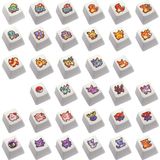  Set 34 nút Keycap Pokemon Pixel Retro Art cho phím cơ 