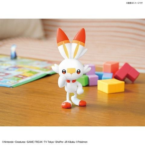 Mô hình Pokemon Scorbunny - Pokemon Plamo Collection Quick lắp ráp