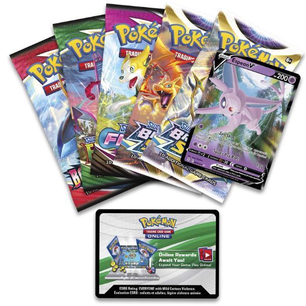  PT80 - Thẻ bài Pokemon TCG V Heroes Tin Espeon V 